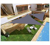 Sol Sail Tope Triangular Sombra Triangular Sombra, Lienzo de poliéster sombreando el Sol, jardín de la terraza del Sol, Sombra de campaña con una Cuerda