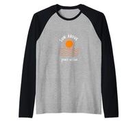 Sol sobre La Paz Dentro De La Puesta del Camiseta Manga Raglan