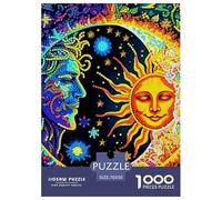 Sol y Luna 1000 Piezas Yueyang Meets Puzle para Adultos Rompecabezas De Desafíos Difíciles Clásicos para Adultos Y Niños A Partir De 12 Años Entretenimiento Creativo Obra De Arte De Juego De Rompeca