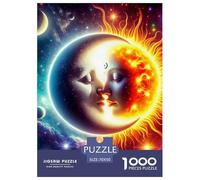 Sol y Luna 1000 Piezas Yueyang Meets Puzle para Adultos Rompecabezas De Desafíos Difíciles Clásicos para Adultos Y Niños A Partir De 12 Años Entretenimiento Creativo Obra De Arte De Juego De Rompeca