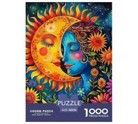 Sol y Luna 1000 Piezas Yueyang Meets Puzle para Adultos Rompecabezas De Desafíos Difíciles Clásicos para Adultos Y Niños A Partir De 12 Años Entretenimiento Creativo Regalos para Familiares Y Amigos