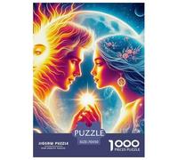 Sol y Luna 1000 Piezas Yueyang Meets Puzzles para Adultos Rompecabezas De Desafíos Difíciles Clásicos para Adultos Y Niños A Partir De 12 Años Entretenimiento Creativo Obra De Arte De Juego De Rompe