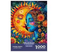 Sol y Luna 1000 Piezas Yueyang Meets Puzzles para Adultos Rompecabezas De Desafíos Difíciles Clásicos para Adultos Y Niños A Partir De 12 Años Entretenimiento Creativo Obra De Arte De Juego De Rompe