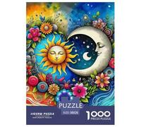 Sol y Luna 1000 Piezas Yueyang Meets Puzzles para Adultos Rompecabezas De Desafíos Difíciles Clásicos para Adultos Y Niños A Partir De 12 Años Entretenimiento Creativo Regalos para Familiares Y Amig
