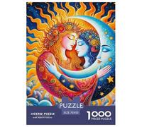 Sol y Luna 1000 Piezas Yueyang Meets Puzzles para Adultos Rompecabezas Imposible Clásicos para Adultos Y Niños A Partir De 12 Años Entretenimiento Creativo Obra De Arte De Juego De Rompecabezas De D