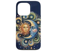Sol y Luna Celestial Boho Mystical Hippie 90s Carcasa para iPhone 13 Pro