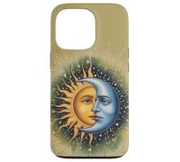 Sol y Luna Celestial Boho Mystical Hippie 90s Carcasa para iPhone 13 Pro