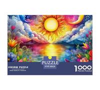Sol y Luna Puzzle De 1000 Piezas Serie Art Collection Juguete Educativo Adultos Y Niños A Partir De 12 Año 38x26cm/1000pcs