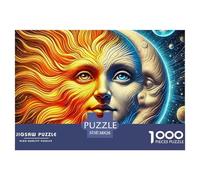 Sol y Luna Puzzle De 1000 Piezas Serie Art Collection Puzzles para Adultos Y Niños Adultos Y Niños A Partir De 12 Año 38x26cm/1000pcs