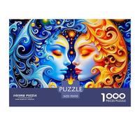 Sol y Luna Puzzle De 1000 Piezas Serie Art Collection Rompecabezas De Piso Y Juego Familiar Adultos Y Niños A Partir De 12 Año 70x50cm/1000pcs