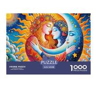 Sol y Luna Puzzles 1000 Piezas Serie Art Collection Diversión Adultos Y Niños A Partir De 12 Año 52x38cm/1000pcs