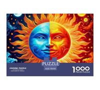 Sol y Luna Puzzles 1000 Piezas Serie Art Collection Entretenimiento Creativo Adultos Y Niños A Partir De 12 Año 70x50cm/1000pcs