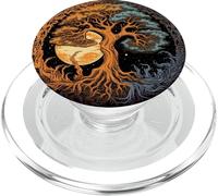 Sol y Luna Yin Yang Árbol De La Vida Yggdrasil PopSockets PopGrip para MagSafe