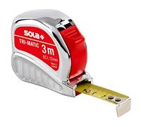 Sola 50023201 Tri-Matic - Cinta métrica (acero, 3 m)