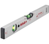 Sola AV - Nivel de Aluminio de 30 cm con 2 Burbujas de Precisión Focus, Gris