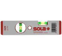 Sola azb 20, nivel de burbuja de aluminio 20 cm, herramienta compacta
