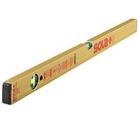 Sola Azm - Nivel Magnético de Aluminio Extra Resistente de 200 cm con 3 Burbujas de Precisión Focus, Dorado