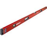 SOLA Big RedM 150 - Nivel de burbuja magnético (150 cm, fuerte sujeción mediante imanes de neodimio, nivel de burbuja con imán, 150 cm, con tapas de absorción de choques)