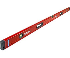 Sola Big RedM 3 Nivel de Espíritu Magnético 120 cm con Imanes de Neodimio | Patentado Focus Level y Light Surface | Mangos Integrados con Tapas 2K