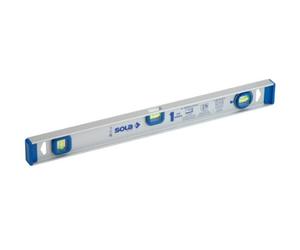 Sola ID - Nivel de aluminio extrusionado de 60 cm con burbuja móvil busca ángulos.