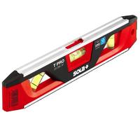 SOLA TPRO - Nivel magnético para torpedo, 22,8 cm, color negro y rojo