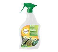 Solabiol, Jabón negro eco, ideal para limpiar las plantas de moho e insectos. Listo para usar. A base de aceite de oliva. Planta vigorosa y brillante, 1L