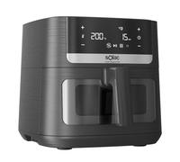 Solac - Air Fryer Leviter Elegance E80 | 1800W 8L | Pantalla Táctil | 8 Programas Automáticos | Temperatura Ajustable y Temporizador | Cocina Rápida | Apta para Lavavajillas | Negro