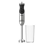 Solac BA5610 Pro 1500 - Batidora de mano, 1500W, batidora de varilla anti salpicaduras, varias velocidades, función turbo, incluye vaso medidor, 4 cuchillas INOX, ergonómica, acero inoxidable