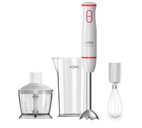 Solac - Batidora de mano 1000W de potencia | Con vaso medidor, picadora y emulsionador | 2 cuchillas de acero inoxdable para purés, cremas y salsas | Apto para lavavajillas