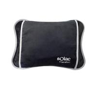 Solac CB8981 Caldea - Bolsa de agua térmica, 360 W, forma ergonómica, 120 minutos de autonomía, conector extraíble, tejido de tacto suave, tejido transpirable, uso universal, azul oscuro