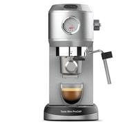 Solac - Cafetera Espresso 20 Bar | 2en1 Compatible Capsulas y Café Molido | Sistema Double Cream | Calentamiento rápido Thermoblock | Parada automática | Vaporizador acero inoxidable | Calienta tazas