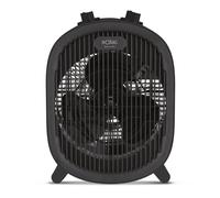 Solac - Calefactor eléctrico, 2000W con 2 intensidades. Calentador, emisor térmico. Función sólo ventilador. Tiene protector térmico y Termostato. Mini estufa eléctrica de Aire caliente en color Negro