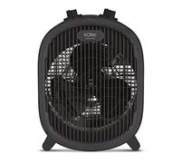 Solac - Calefactor electrico Memorable de 2000W | Hasta 20m2 | 2 intensidades | Emisor termico | Función ventilador | Protector térmico | Termostato | Mini estufa electrica | Aire caliente | Negro