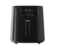 Solac - Freidora sin Aceite Airfryer 7 Litros 11 menús Air Fryer 40-200º 1.650 Watios Antiadherente Apta lavavajillas Panel control táctil multifunción Programable Temporizador Freidora Aire