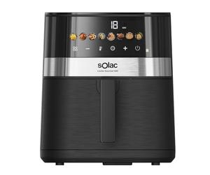 Solac - Freidora sin aceite Léviter Gourmet G55 | 5,5L | 8 Programas | Pantalla digital | Temp. ajustable 80-200°C | Temporizador 60 min | Interior metálico | Recubrimiento antiadherente
