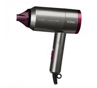 Hair & Go Ionic 1800 - Secador Plegable 2000W consumo 1800 | Sistema iónico | 2 velocidades y 2 temperaturas | Golpe de aire frío | Mango plegable | Secado ultrarápido | Cable 1.8m