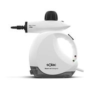 Solac - Limpiador a Vapor de Mano Steam Jet 1200W | Eficaz contra chinches | Vaporeta 3 Bar | 30g/min | 175ml deposito gel hidroalcohólico | Multiusos Tapicería Coche, Hogar, Cocinas, Alfombras, Sofá