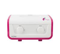 Solac - Máquina de Cera Profesional DC7502 Epil Pro Wax, 325W, Doble Cubeta, Temperatura Regulable Independiente, Todo Tipo Cabello y Cera, Facial y Corporal, Piel Sensible, Depilación Rápida, Blanco