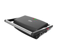 Solac - Parrilla eléctrica Buona Piadina | 1500W | Superficie 27,5x18 cm | Full open | Placas grill antiadherentes | Placa superior adaptable | Bandeja recoge grasas | Almacenamiento Vertical