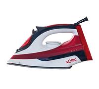 Solac - Plancha de vapor Optima 2600W | Autocontrol Sistema Autolimpieza Antical Antigoteo | 170g/min Vapor Continuo | Suela Cerámica | Depósito 380 ml | Ergonómico | Alta Durabilidad