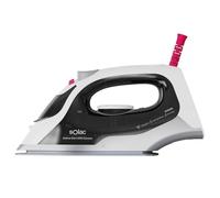 Solac PV2400 Plancha vapor-seco Suela de cerámica 2400 W Negro, Blanco