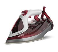 Solac - Plancha de Vapor PV2029 Optima 3.0, 2800W Potencia, Golpe de Vapor 180 g/min, Vapor Continuo 40 g/min, Vapor Vertical, Antical, Suela Cerámica, Punta de Precisión, Rojo y Blanco