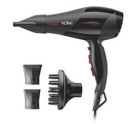 Solac - Secador de Pelo SP7170 Expert 2600 Tourmaline, 2600W, 2 Velocidades + 3 Temperaturas, Aire Frío, Difusor, Función Iónica Antiencrespamiento, Secado Rápido, Cable 180 cm, Negro