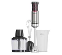 Solac Solution - Batidora mano 1503 | 1500W | 4 cuchillas inox | Varilla inox | Turbo | Ergonómica | Antisalpicaduras | Desmontable | Lavavajillas | Incluye Accesorios