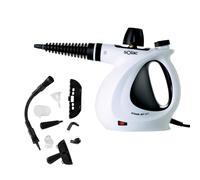 Solac Steam Jet 2.1 - Limpiador a vapor, Vaporeta, 1050W, 3 bares, 30g/min, 350 ml, Cable 3m, 9 accesorios, Limpia cristales, tapicerías, asientos de coche, cortinas, baños, cocinas, multiusos