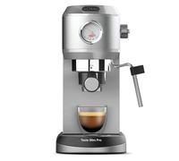 Solac Taste Slim Pro - Cafetera Espresso 20 bares | Sistema Double Cream | Calientatazas | Calentamiento Thermoblock | Parada Automática | 1L | Acero Inoxidable | Programable | Libre de BPA