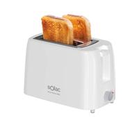 Solac - Tostador Mini Buon Giorno 750W, 2 Ranuras para Pan de Molde, Selector de 6 Niveles de Tostado, Sistema de Auto centrado, Bandeja Recoge Migas Extraíble, Alojamiento para Cable