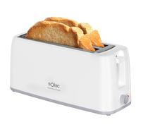 Solac - Tostadora Buon Giorno Double 1200 W | Dos Ranuras Largas | Selector de 6 Niveles | Sistema Autocentrado | Elevación Extra | Bandeja Recoge Migas Extraíble | Almacenamiento de Cable