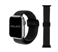 Solace Bands Imperium Adapt - Correa ancha ajustable de nailon trenzado para reloj, compatible con todos los relojes Apple, correas Solace para Apple Watch para mujeres y hombres, correa de reloj