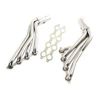 Solado Escape Coche Para Chevy Para Chevrolet Chevelle Para Malibu Monte Carlo LS1 LS2 LS3 LS6 Colector Escape Acero Inoxidable LS Swap Colector Tubo Largo 1-3/4"